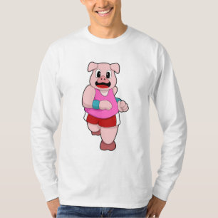 Camiseta Porco em Execução