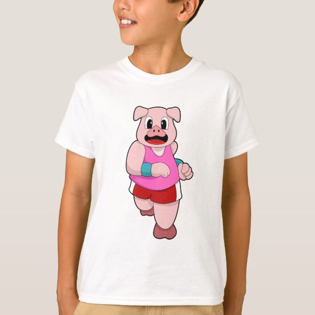 Camiseta Porco em Execução (Frente)