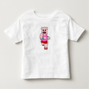 Camiseta Porco em Execução