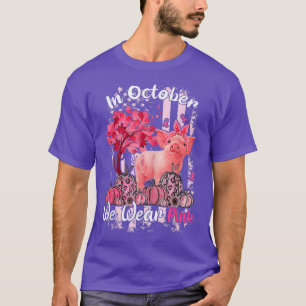 Camiseta Porco Em Outubro Vestimos Alertas De Cancer De Mam