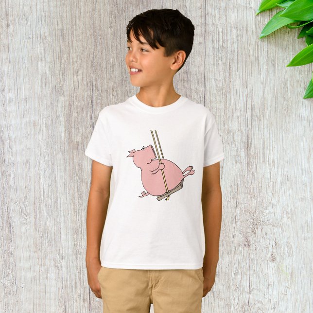 Camiseta Porco Em Um Balanço (Criador carregado)