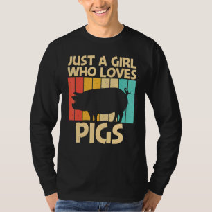 Camiseta Porco Engraçado Para Meninas Mamãe Fazenda De Faze