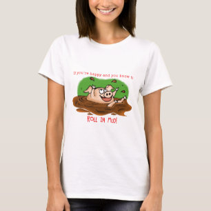 Camiseta Porco feliz