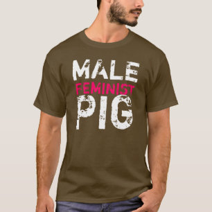 Camiseta Porco feminista masculino