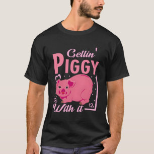 Camiseta Porco Gelado Ficando Brincando Com Ele Ama Porcos