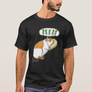 Camiseta Porco-guaxinim sonhando com Comida-guincho