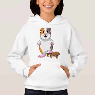 Camiseta Porco-guineense como Patinador com skate