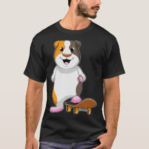 Camiseta Porco-guineense como Patinador com skate
