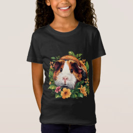 Camiseta Porco-guineense entre flores