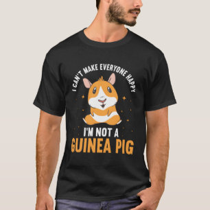 Camiseta Porco-guineense Eu Não Consigo Fazer Todos Felizes