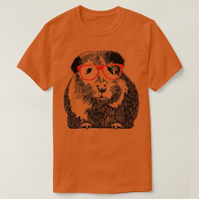 Camiseta Porco-guineense, Porco-guineense engraçado, Suíno- (Frente do Design)