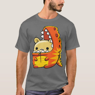 Camiseta Porco-guineense vestindo o ouro do Re-Dinossauro o