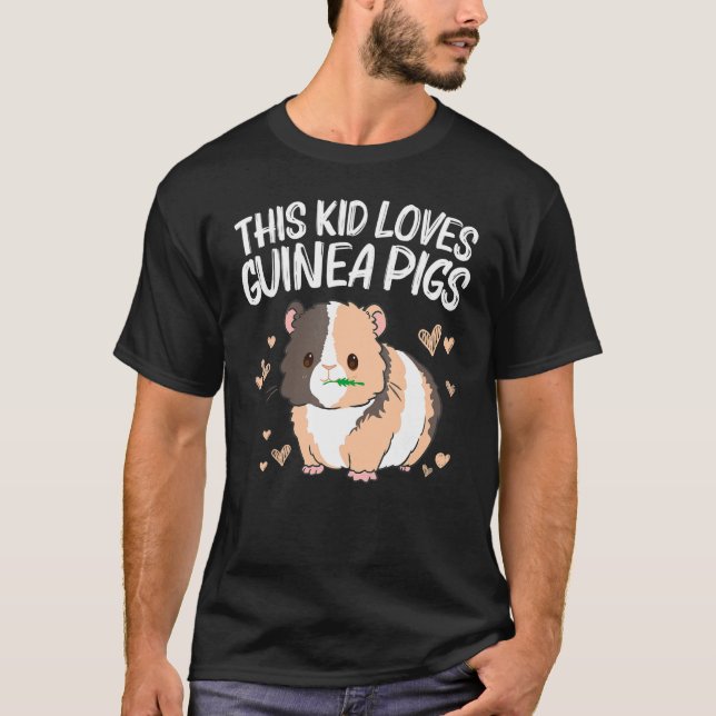 Camiseta Porco legal Para Crianças Meninas Rodas Fluffy Cav (Frente)