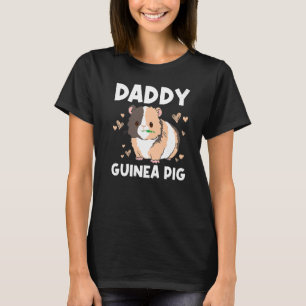 Camiseta Porco legal Para Homens Pai Roda Fluffy Cavy Pet