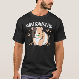 Camiseta Porco legal Para Homens Pai Roda Fluffy Cavy Pet