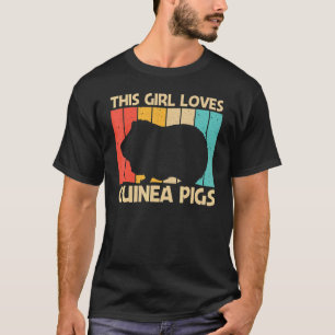 Camiseta Porco legal Para Meninas Crianças Cavy Pet Rodent 