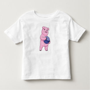 Camiseta Porco na Boliche com Bola de boliche
