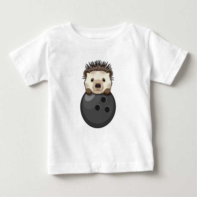 Camiseta Porco na Boliche com Bola de boliche (Frente)