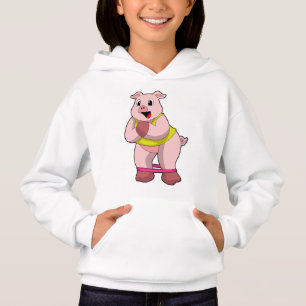 Camiseta Porco na Malhação com banda de borracha