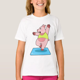 Camiseta Porco na Malhação de Yoga