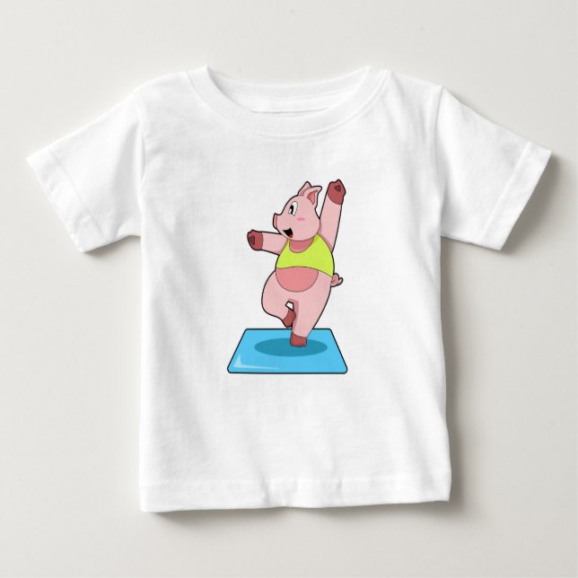 Camiseta Porco na Malhação de Yoga (Frente)