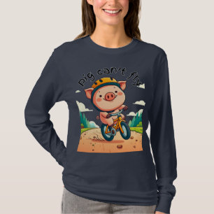 Camiseta Porco não pode voar.