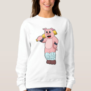 Camiseta Porco no Cricket com morcego de Cricket