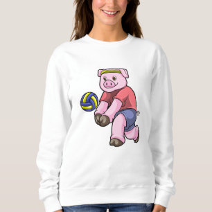 Camiseta Porco no Esporte com Voleibol