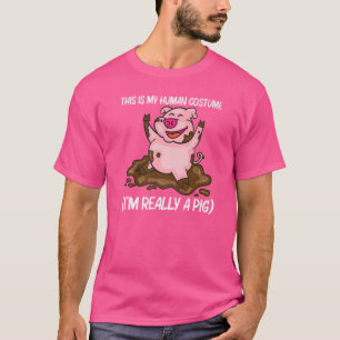 Camiseta Porco Para Homens Fazendas De Porco