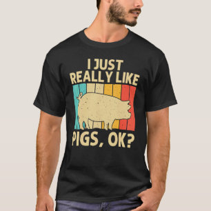 Camiseta Porco Para Homens Mulheres Bacon Animal Suíno Faz