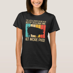 Camiseta Porco Para Homens Mulheres Fazendeiro de Porcos Fa