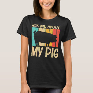Camiseta Porco Para Homens Porco Explorador De Fazendas