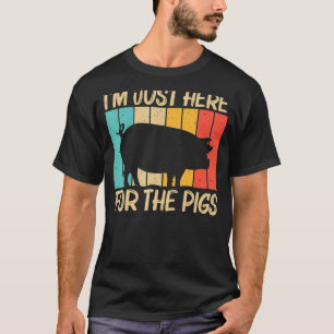 Camiseta Porco Para Homens Porco Explorador De Fazendas