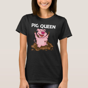 Camiseta Porco Para Mulheres Mãe Fazenda De Frigorífico De