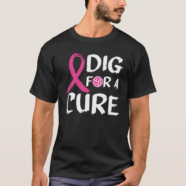 Camiseta Porco Para Um Cancer De Voleibol Curto Outubro Aw (Frente)