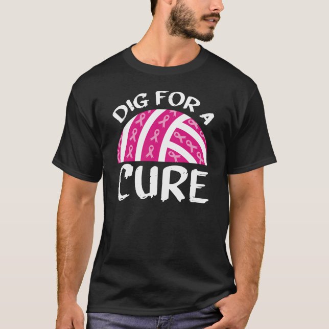 Camiseta Porco Para Um Cancer De Voleibol Curto Outubro Aw (Frente)