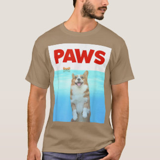 Camiseta Porco Parody 80s Corgi Shark Funny Dog Gift