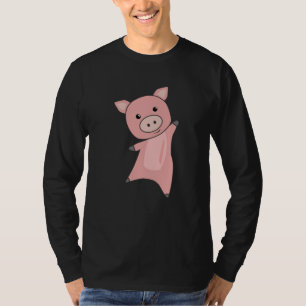 Camiseta Porco Porquinho, Bichinhos Para Crianças Rosa
