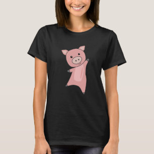 Camiseta Porco Porquinho, Bichinhos Para Crianças Rosa