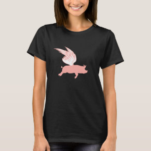 Camiseta Porco Quando As Asas Podem Fazer Os Porcos Voarem