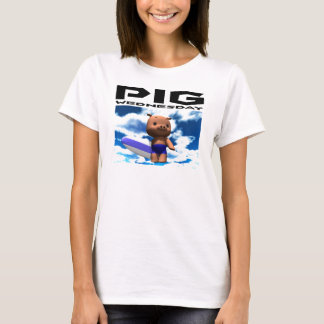 Camiseta Porco quarta-feira - o céu azul