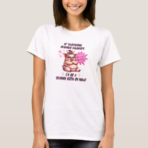 Camiseta Porco Se Sugir Calorias Queimadas