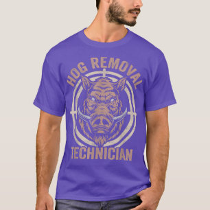 Camiseta Porco selvagem de caça ao boar, técnico de remoção