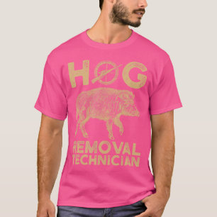 Camiseta Porco selvagem de caça ao boar, técnico de remoção