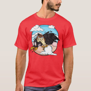 Camiseta Porco sentado em corvo