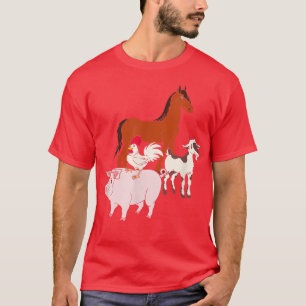 Camiseta Porco-Suíno-Suíno-Caprino