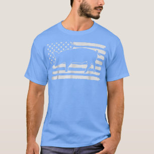 Camiseta Porcos 4 de julho EUA Bandeira América dos EUA