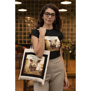 Camiseta Porcos & Beijos Vintage Farmhouse Chic Porco