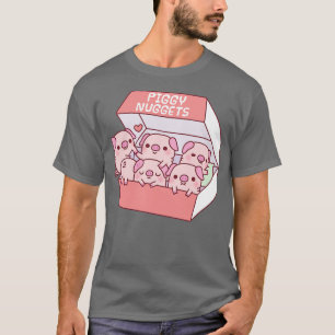 Camiseta Porcos Bonitos Piggy Nuggets Engraçados