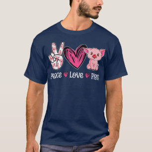 Camiseta Porcos de Paz Camiseiros Camiseiros Porco Bonito M